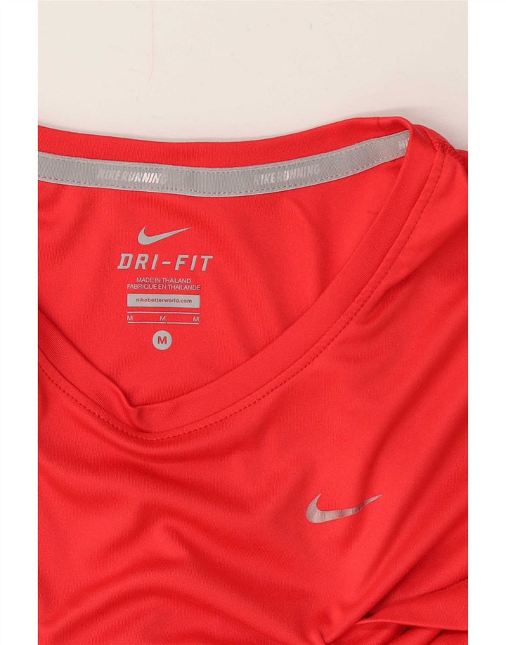 T-shirt Nike Dri Fit da uomo, colore rosso medio, color block