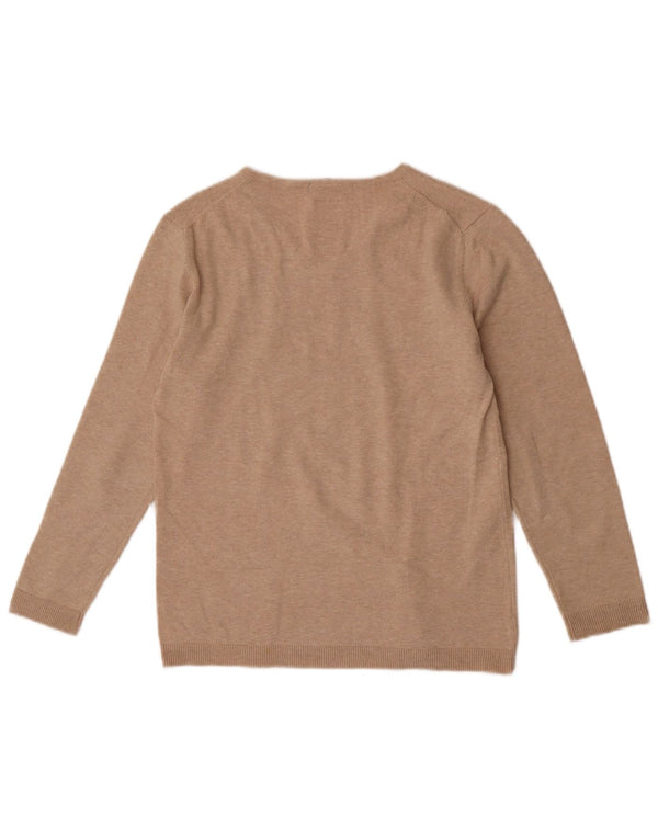 Maglione Zara per ragazzi con scollo a V 11-12 anni Beige screziato