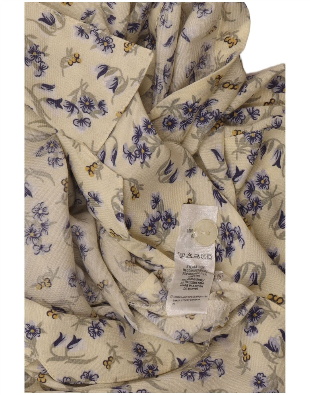 Abito camicia a maniche corte da donna Marks & Spencer UK 12 Beige medio