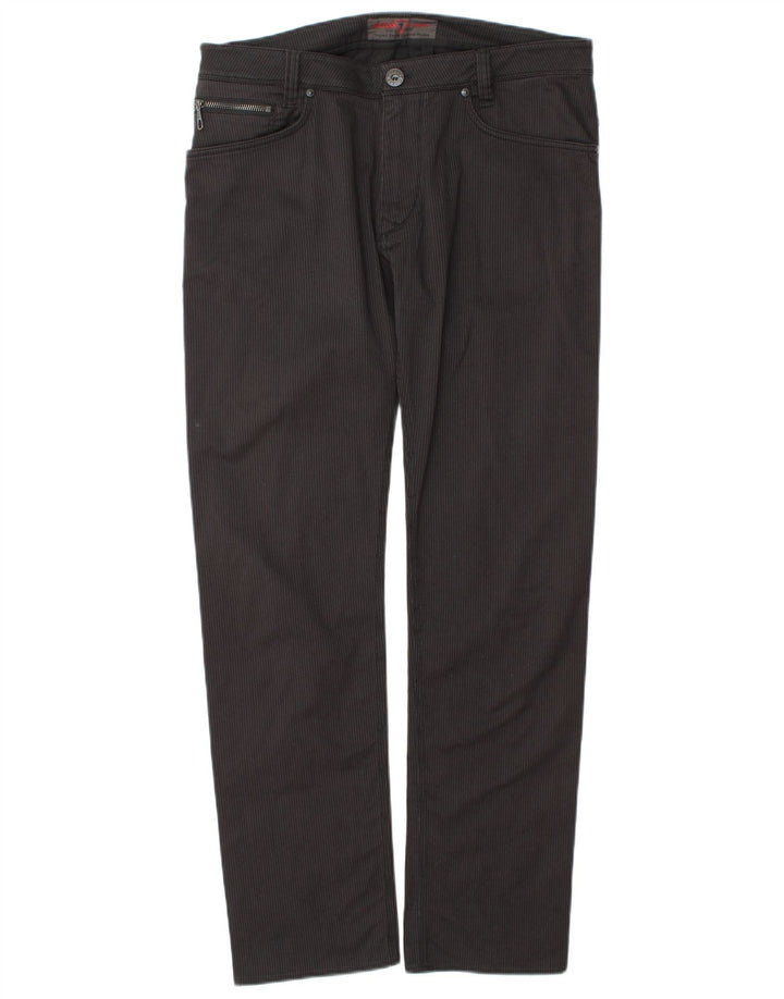 Jeans dritti da uomo Guess W33 L32 cotone a righe nere