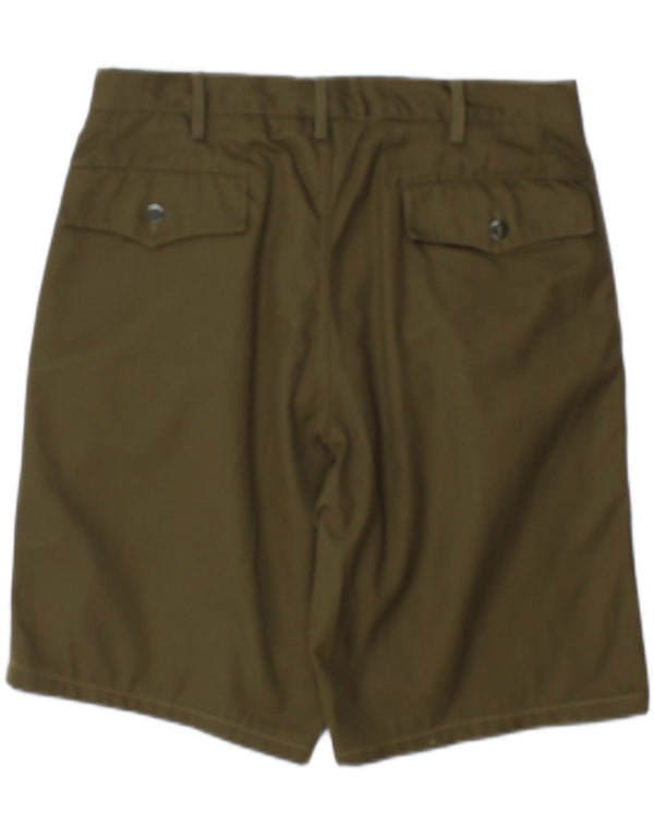 Pantaloncini casual vintage da uomo IT 50 grandi W36 kaki