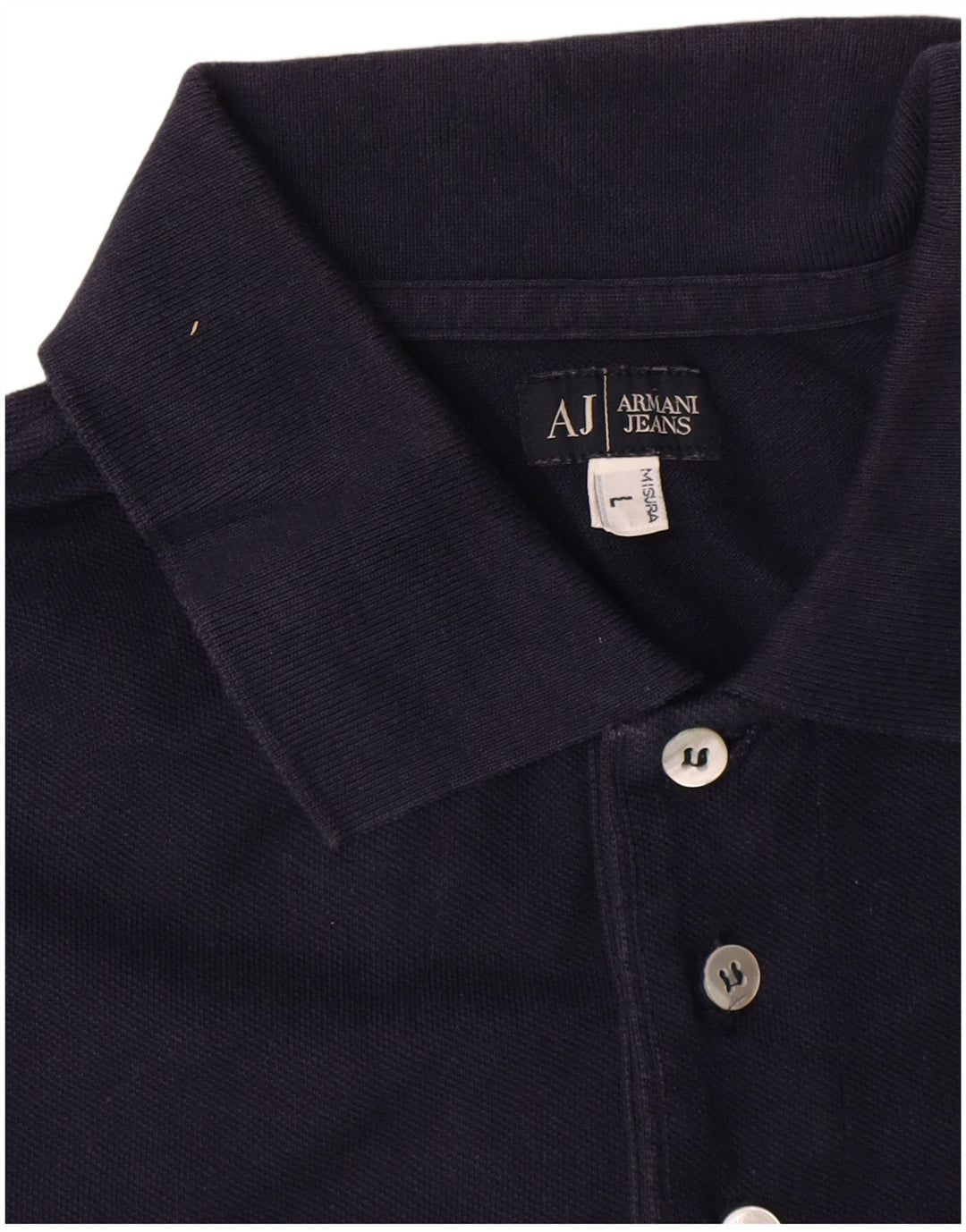 Polo Armani Jeans Uomo Large in cotone Blu Navy