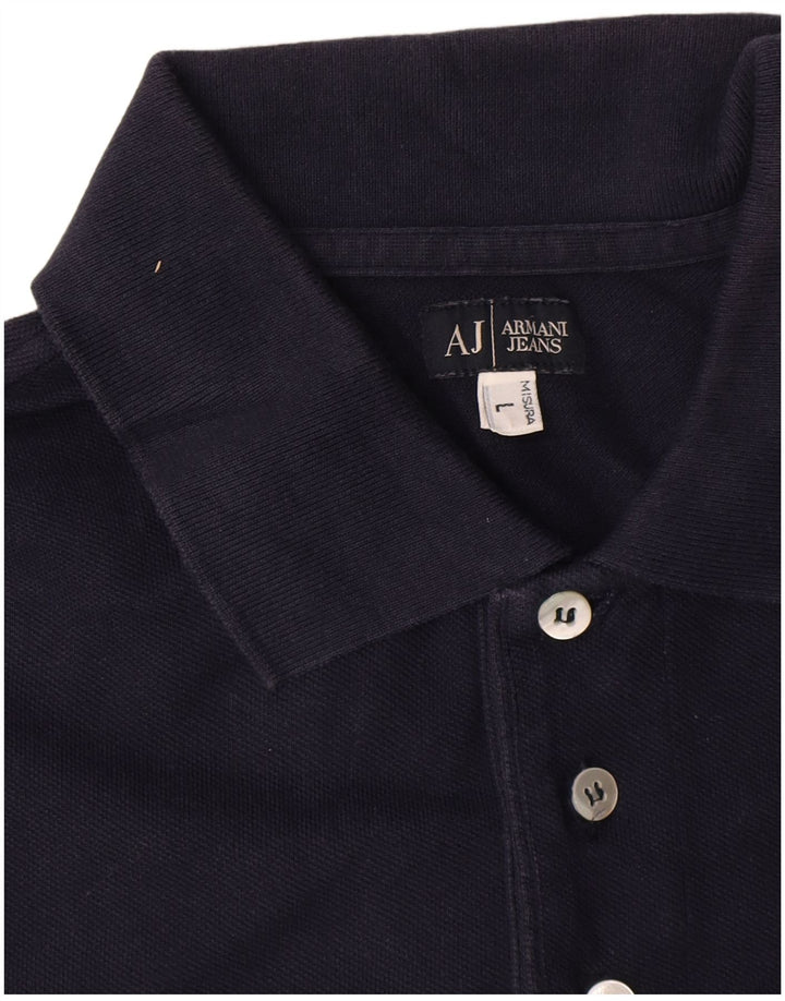 Polo Armani Jeans Uomo Large in cotone Blu Navy