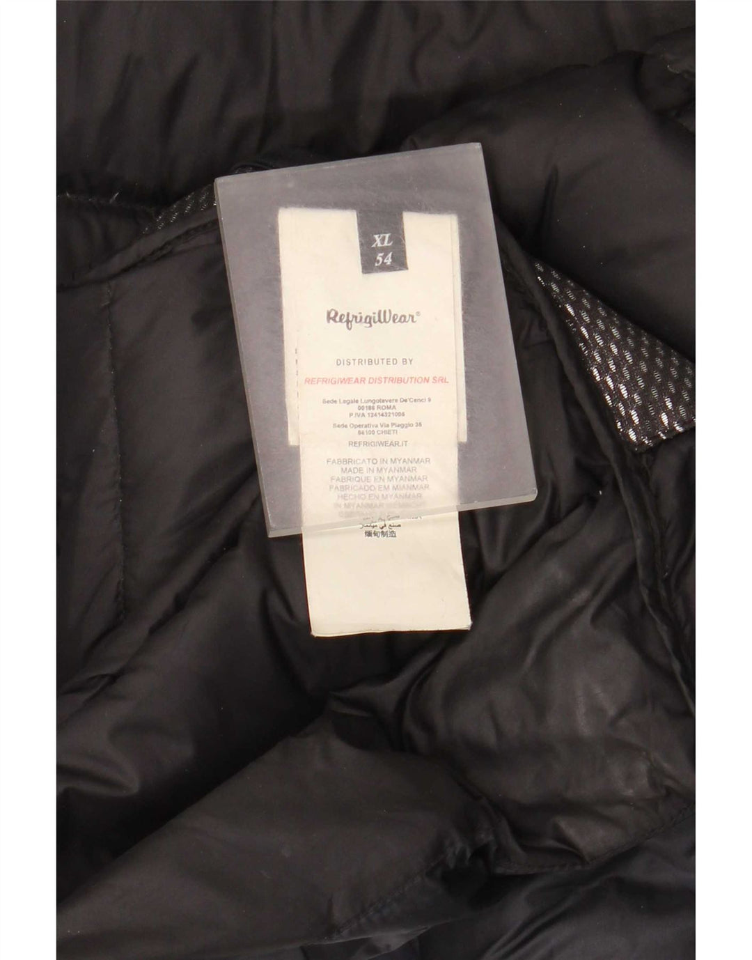 Giubbotto Imbottito Uomo Refrigiwear IT 54 XL Blu Navy Poliammide