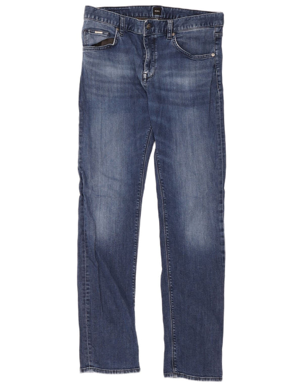 Hugo Boss Mens Slim Jeans W34 L32 Blue