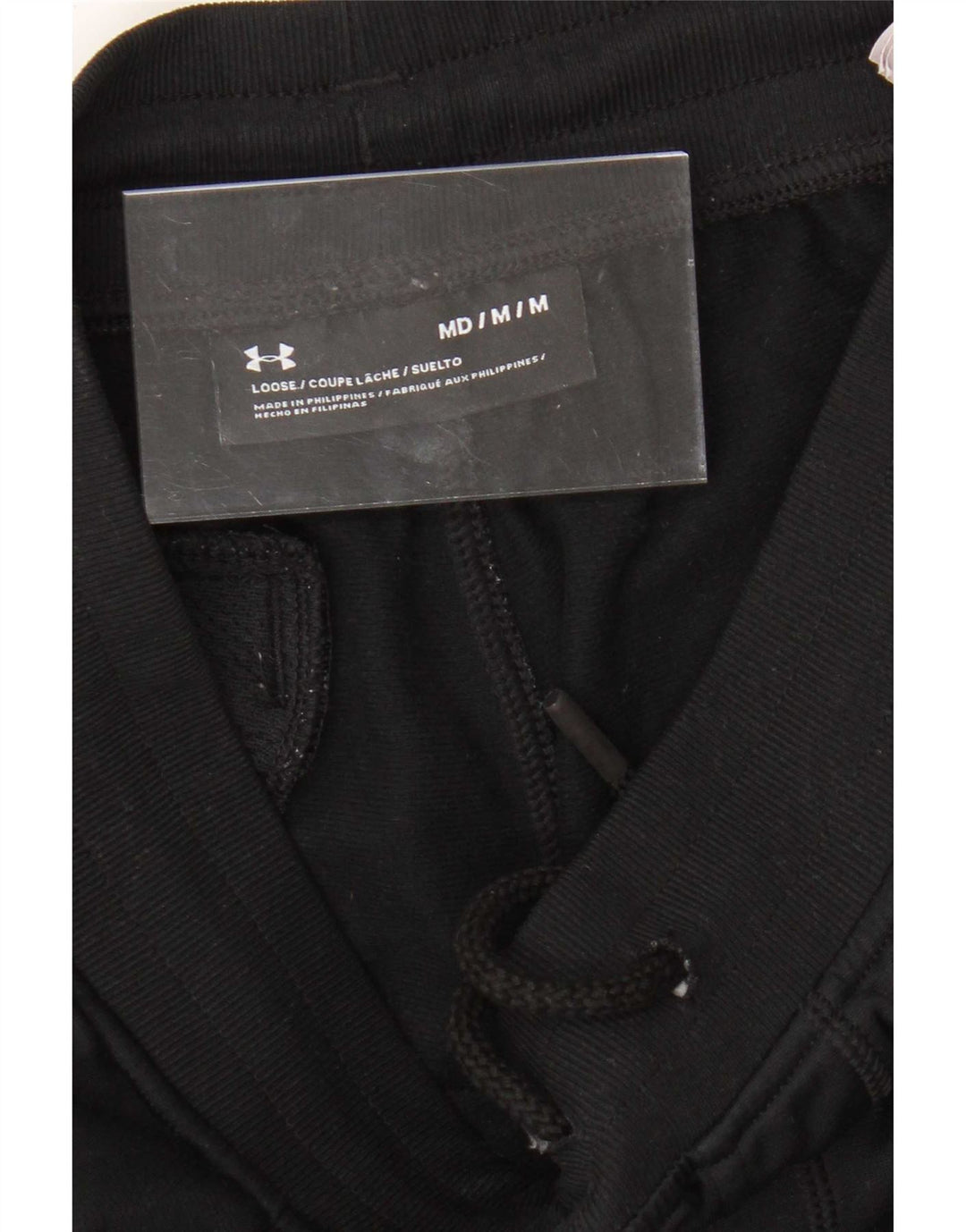 Pantaloni da tuta da uomo Under Armour da jogging medio poliestere nero