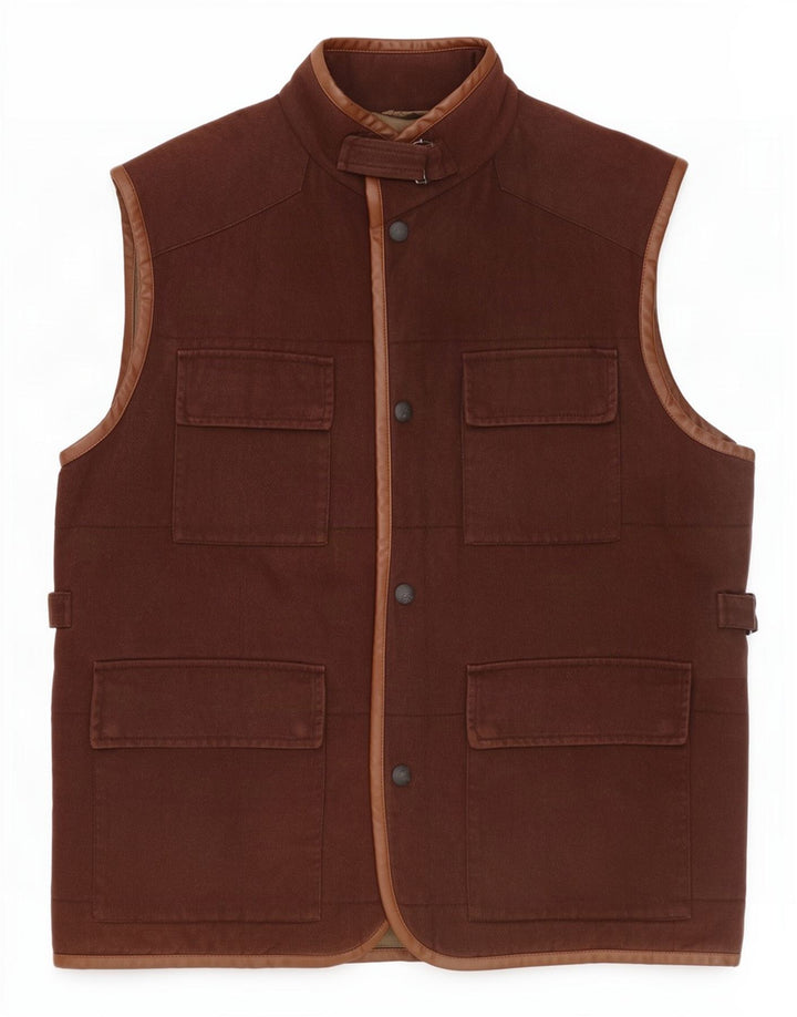 Gilet da uomo Pierre Cardin IT 50 Large Marrone