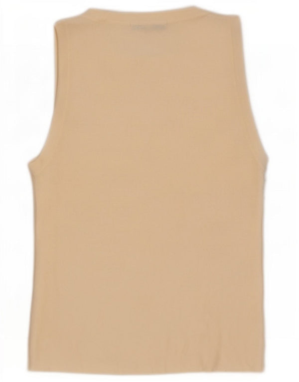 Canotta da donna Zara UK 14 grande bianco sporco