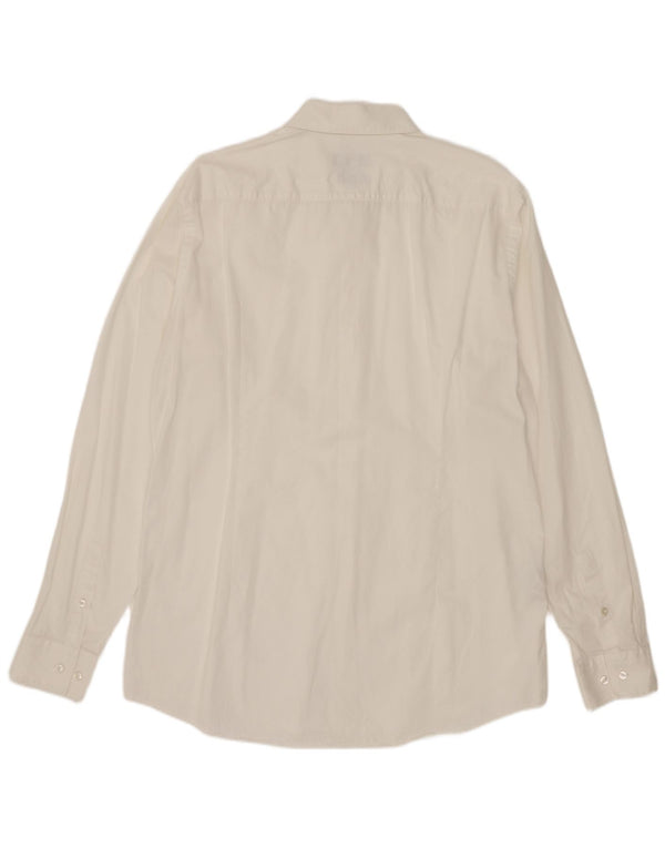 Camicia slim fit da uomo Hugo Boss taglia 42 16 1/2 grande cotone bianco