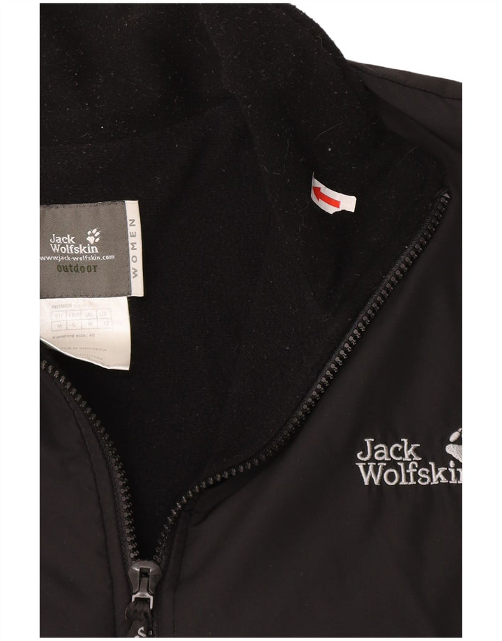 Giacca a vento foderata da donna Jack Wolfskin UK 12 poliestere nero medio