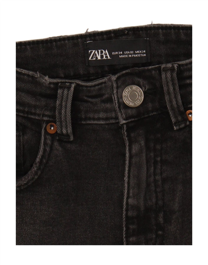 ZARA Womens Bootcut Jeans EU 34 2XS W24 L26 Grey Vintage Zara and Second-Hand Zara from Messina Hembry 