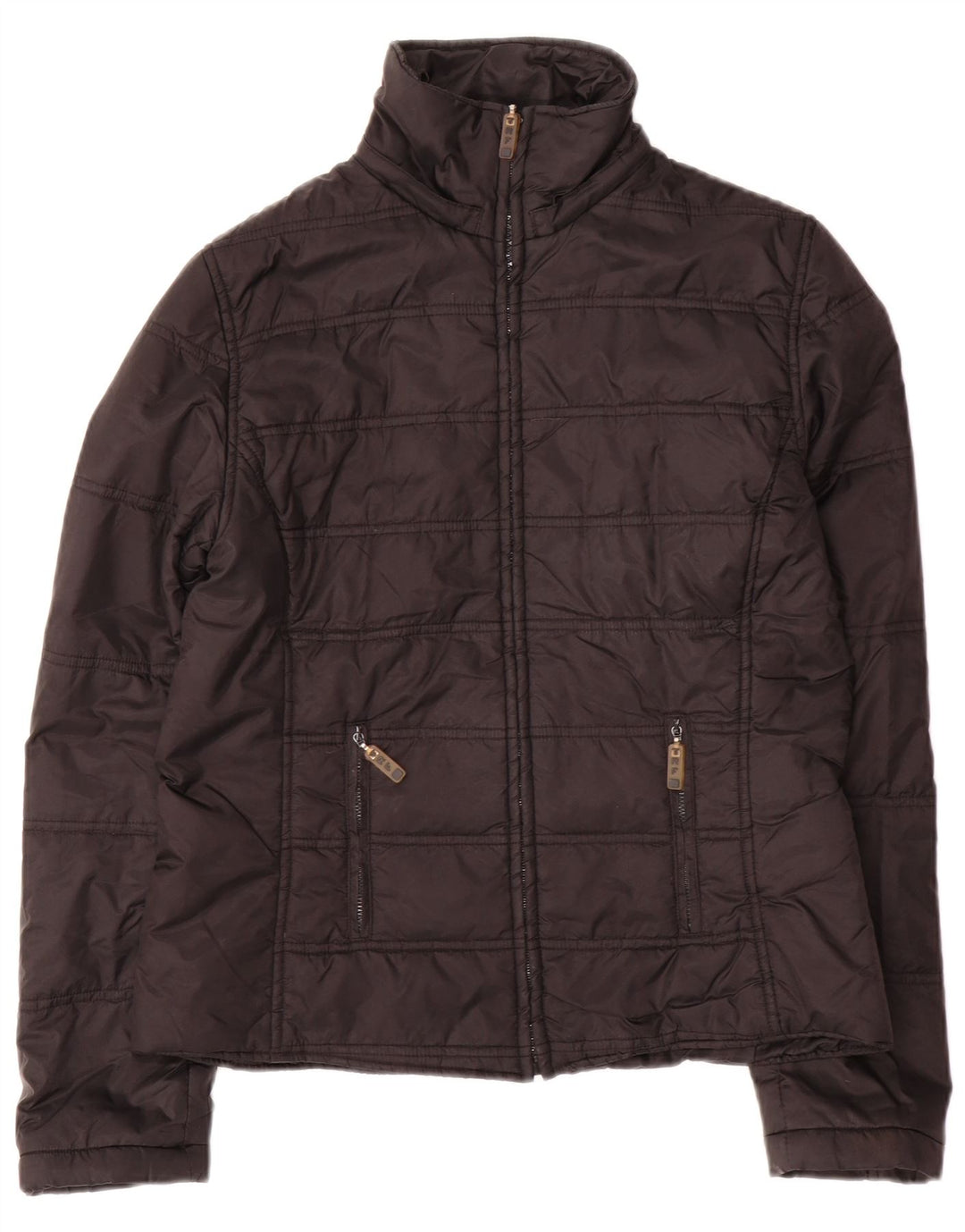 Giacca imbottita da donna Zara UK 16 grande nylon nero