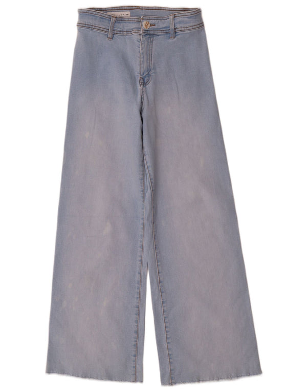Jeans Zara per ragazze a gamba larga 13-14 anni W26 L29 Blu