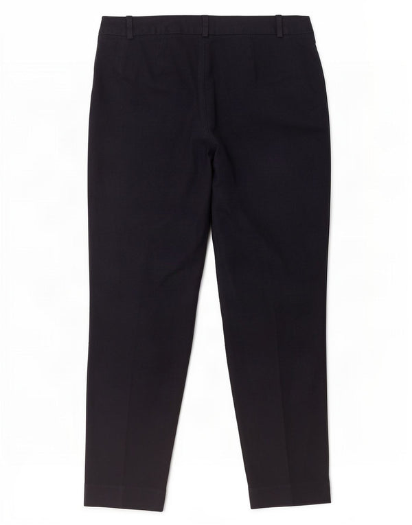 Pantaloni da abito da donna Marks & Spencer UK 12 Medium W30 L26 Blu Navy