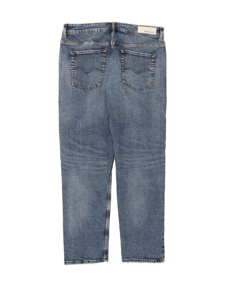 REPLAY Womens Boy Fit Slim Jeans W32 L28 Blue Cotton Vintage Replay and Second-Hand Replay from Messina Hembry 