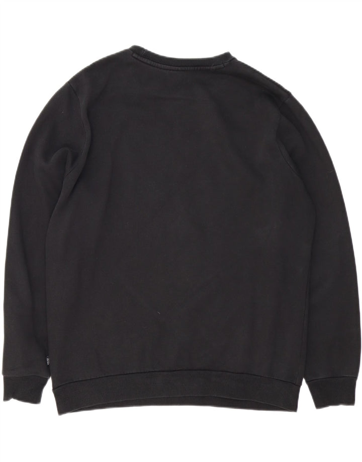 Felpa grafica da uomo Puma Maglione grande in cotone nero