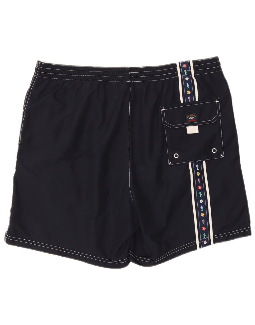 Pantaloncini da bagno grafici da uomo Paul & Shark medio blu navy