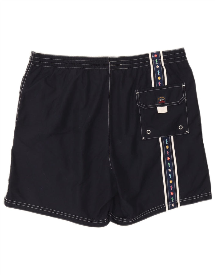 Pantaloncini da bagno grafici da uomo Paul & Shark medio blu navy