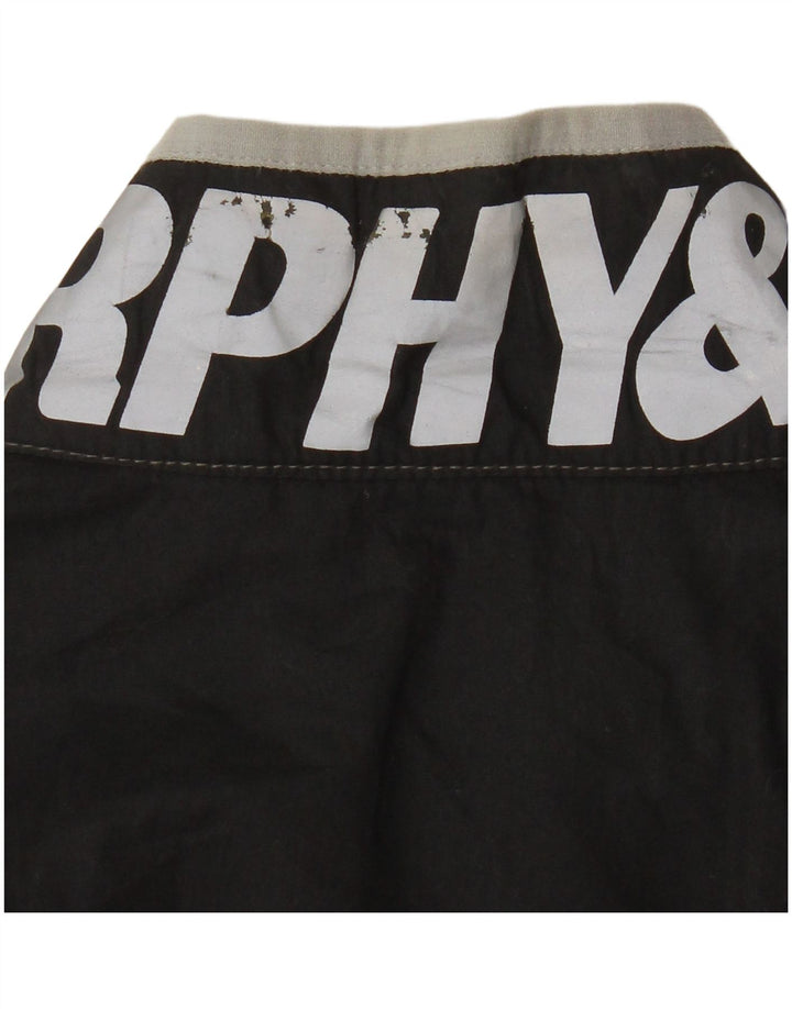 Bomber grafico da donna Murphy & Nye UK 18 XL cotone nero