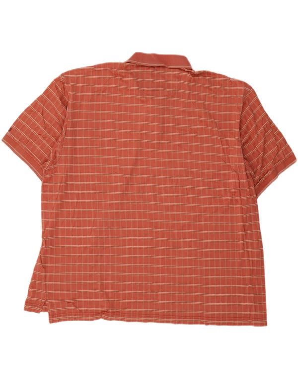 Polo da uomo Izod 2XL in cotone a quadri arancione