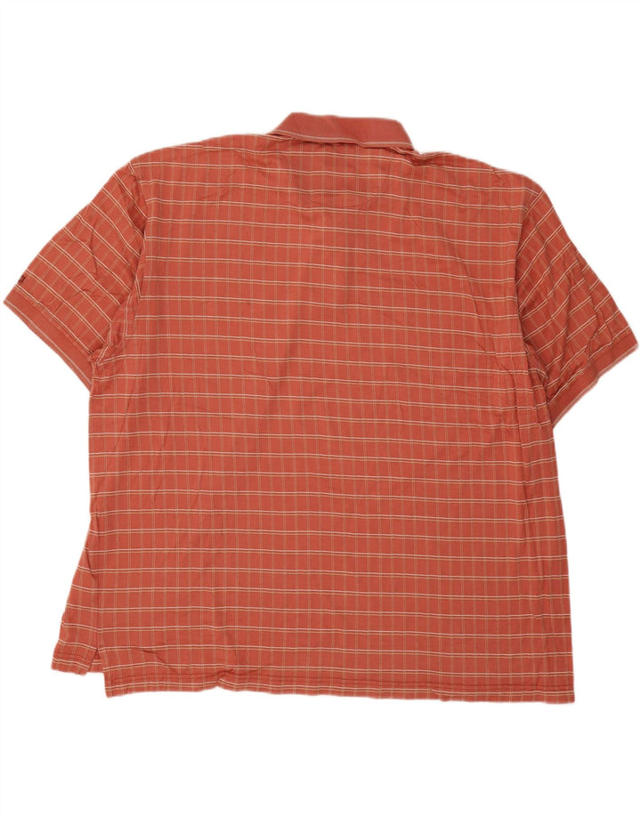 Polo da uomo Izod 2XL in cotone a quadri arancione
