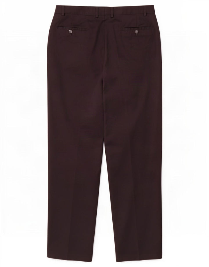 Pantaloni da abito con pegging da uomo Marks & Spencer W40 L33 lana nera