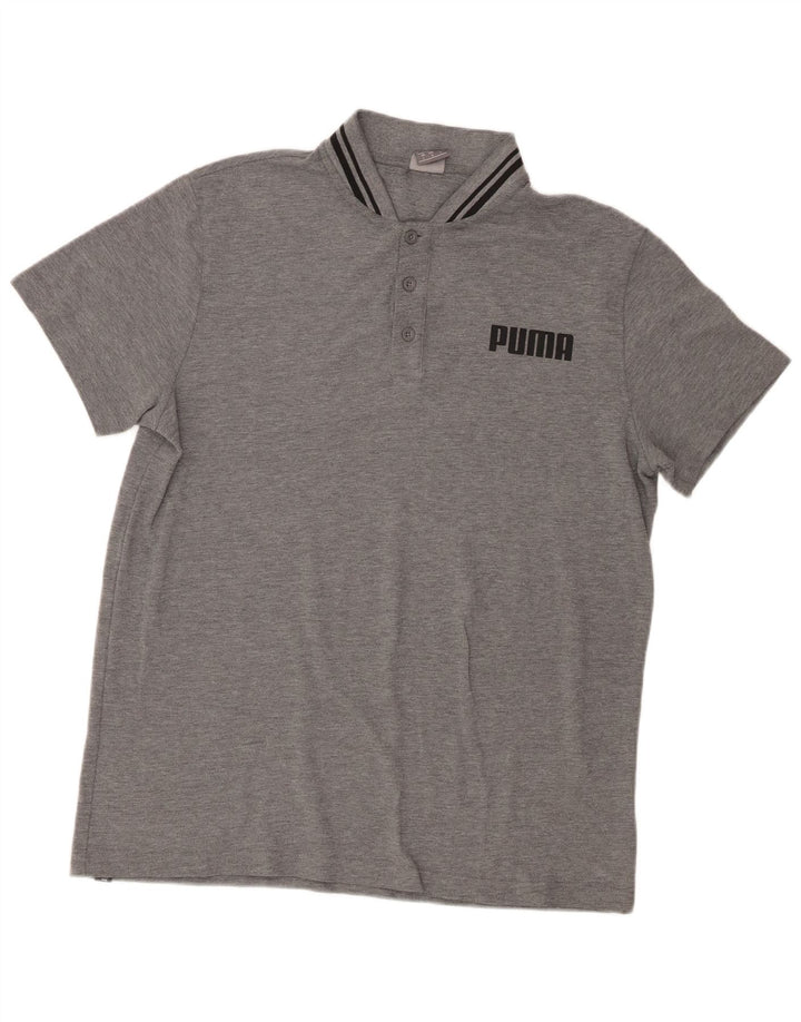 Polo grafica da uomo Puma Large Grigia