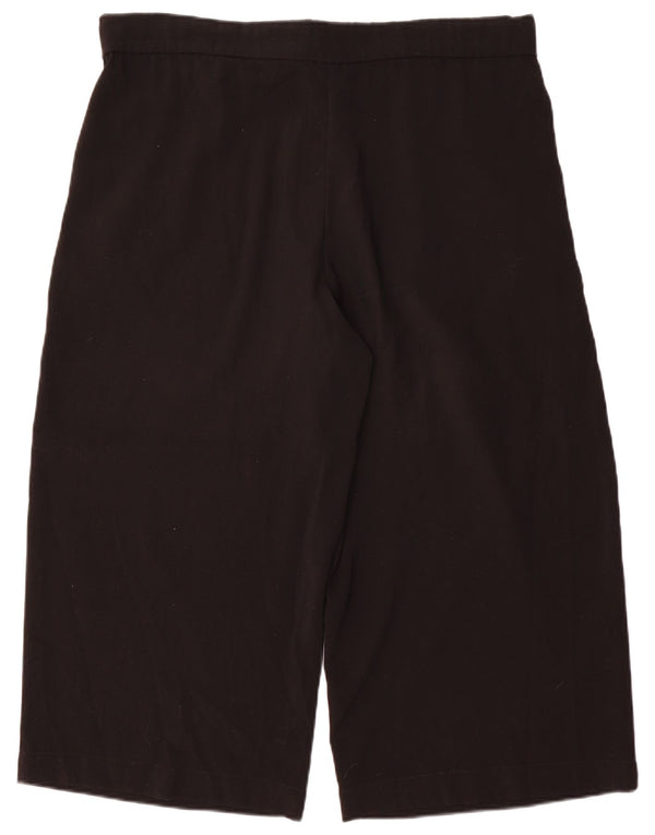 Pantaloni Capri da donna Trafaluc a gamba larga Zara Large W30 L22 poliestere nero