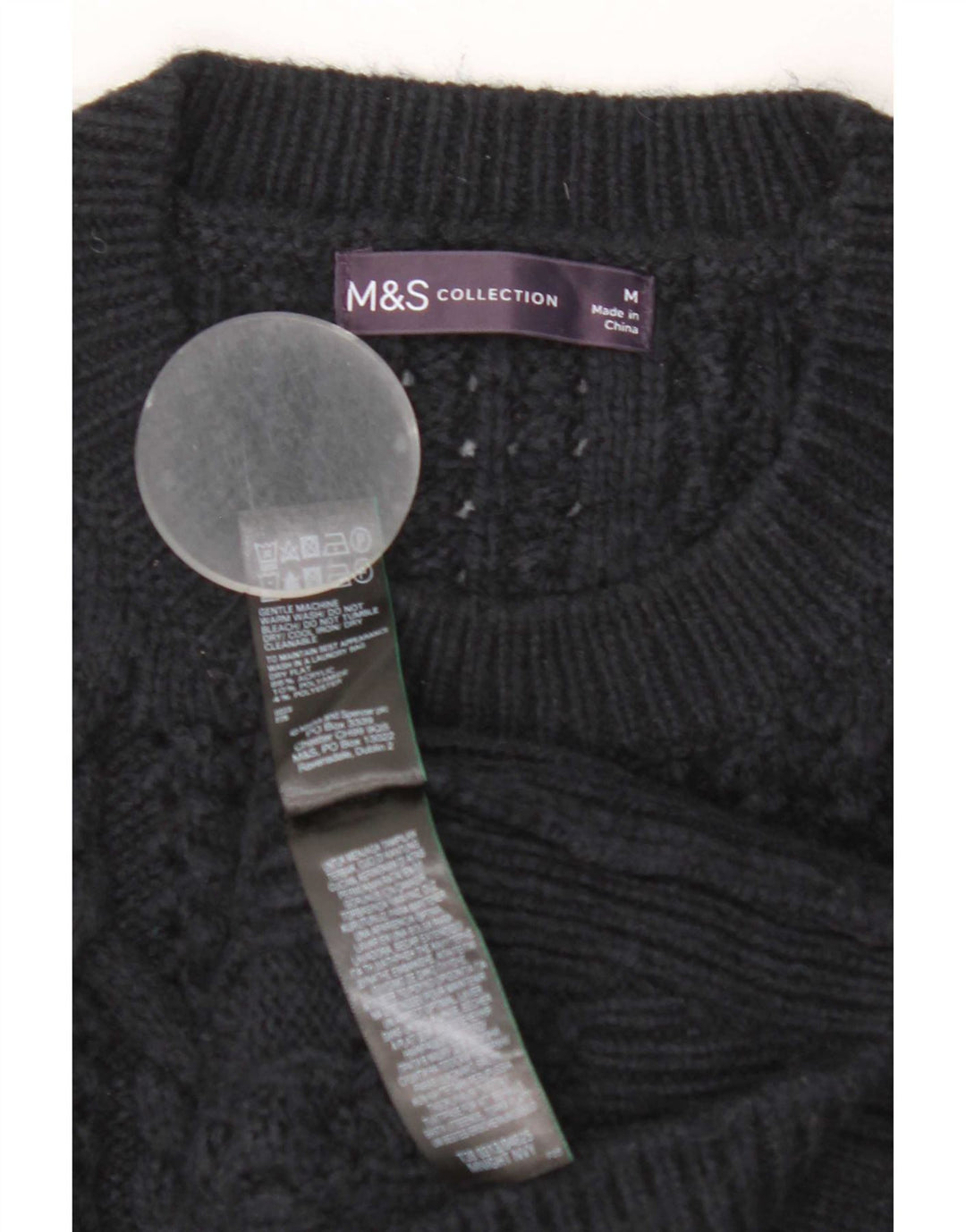 Canotta da donna Marks & Spencer UK 14 medio blu navy acrilico