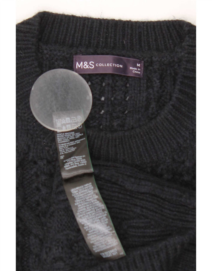 Canotta da donna Marks & Spencer UK 14 medio blu navy acrilico