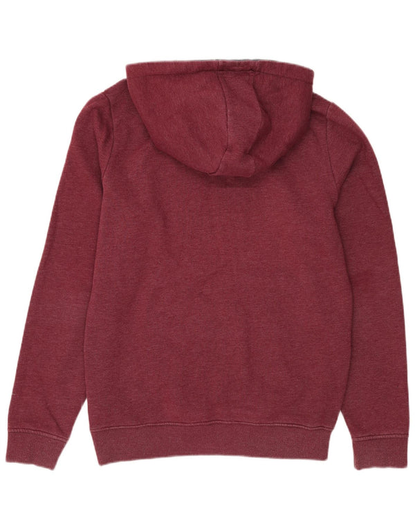 Maglione con cappuccio da uomo Tommy Hilfiger in cotone bordeaux medio