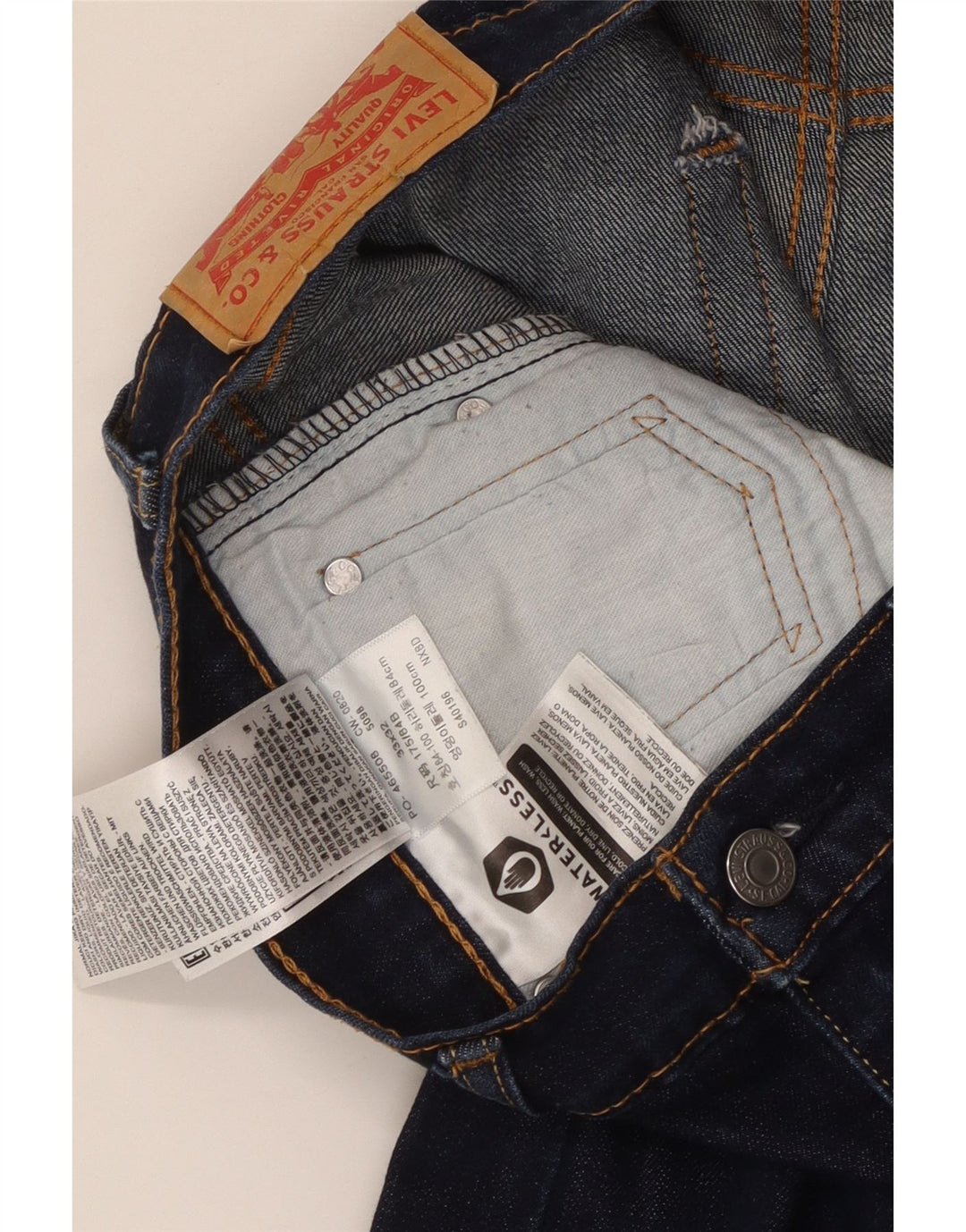 LEVI'S Jeans skinny 510 da uomo W33 L32 cotone blu navy