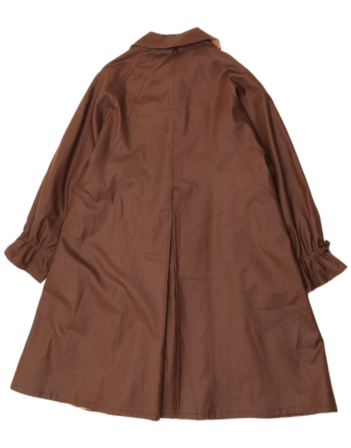 Trench da donna Claude Havrey UK 14 grande poliestere marrone
