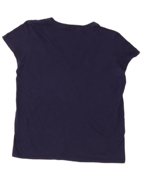 T-shirt da donna Lacoste taglia 40 media in cotone blu navy