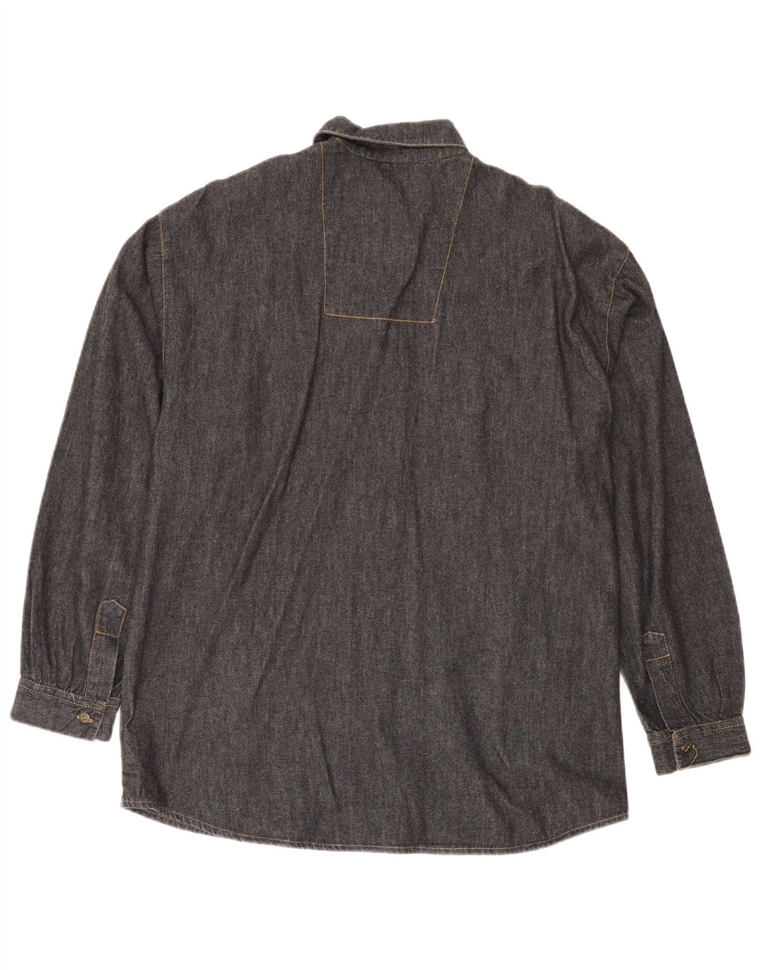 BUSTER Camicia di Jeans da Uomo IT 48/50 Media Nera