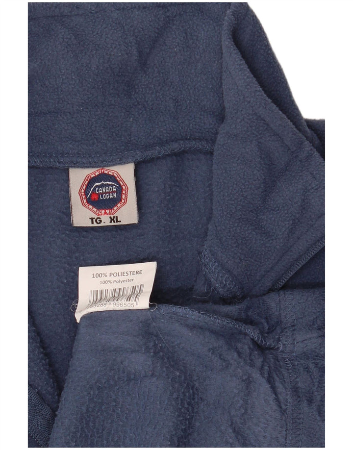 Giacca in pile da donna CANADA LOGAN UK 18 XL poliestere blu navy