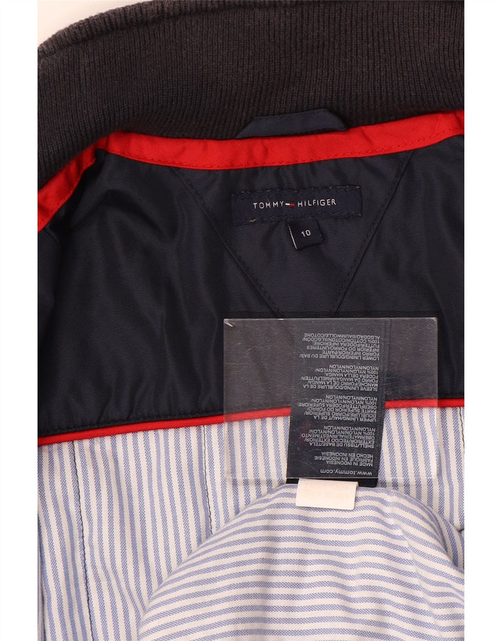 Giubbotto bomber da bambino Tommy Hilfiger 9-10 anni in nylon blu navy