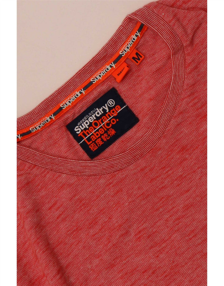 T-shirt da uomo Superdry Top rosso medio chiazzato