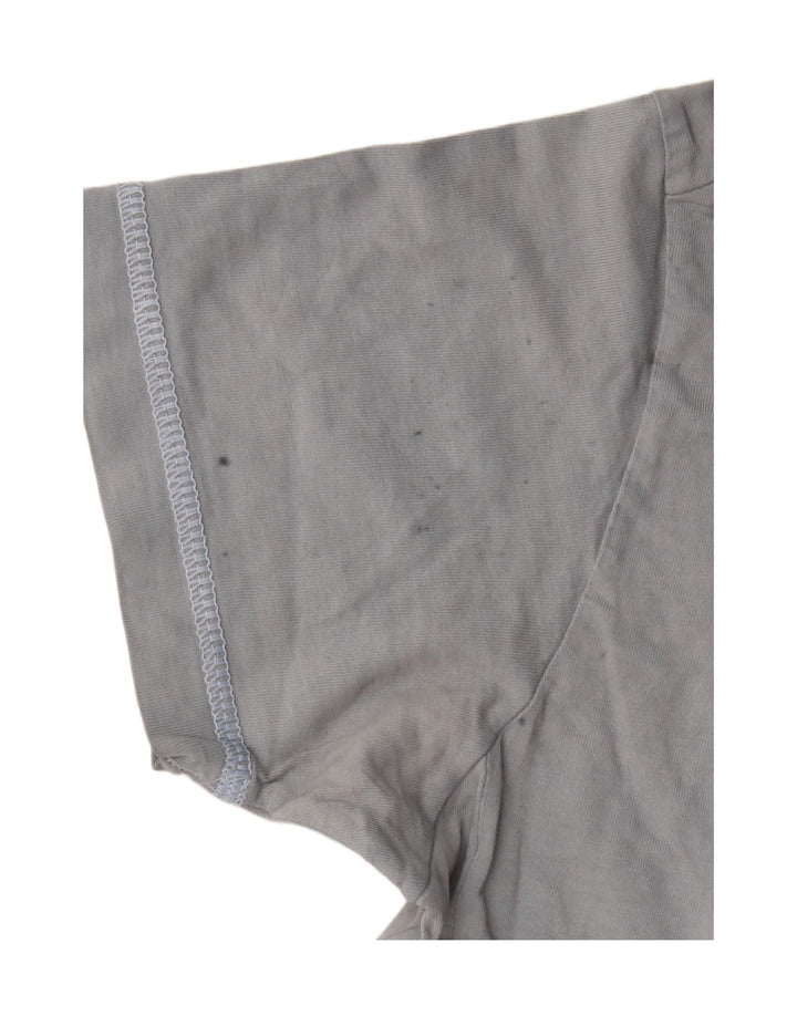 T-shirt grafica da donna CHAMPION Top UK 10 piccola in cotone blu navy