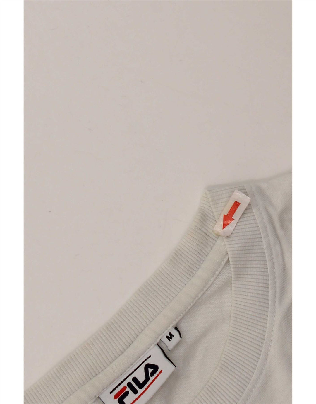 T-shirt grafica da uomo Fila Top in cotone bianco medio