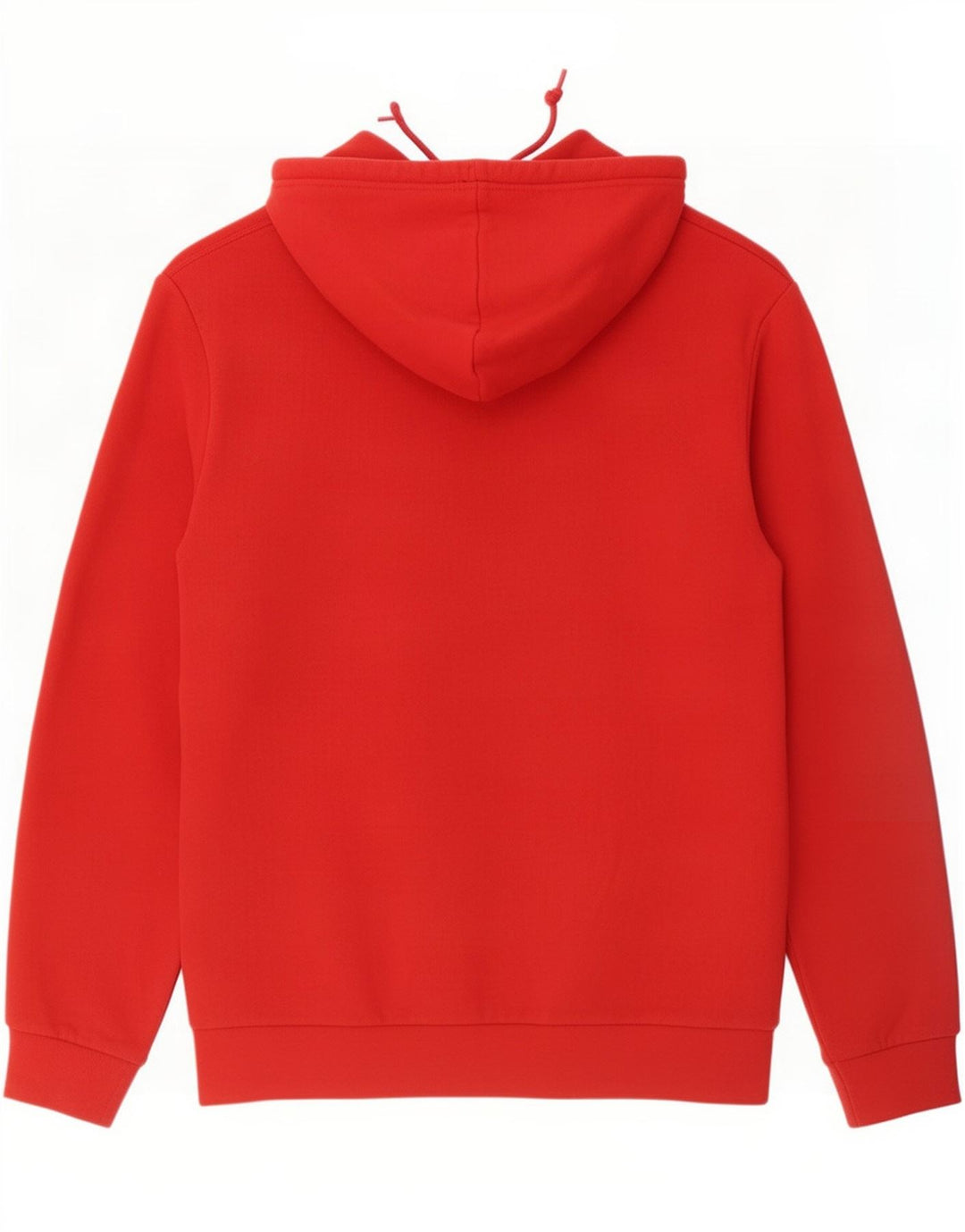 Felpa con cappuccio da uomo Adidas in cotone rosso medio