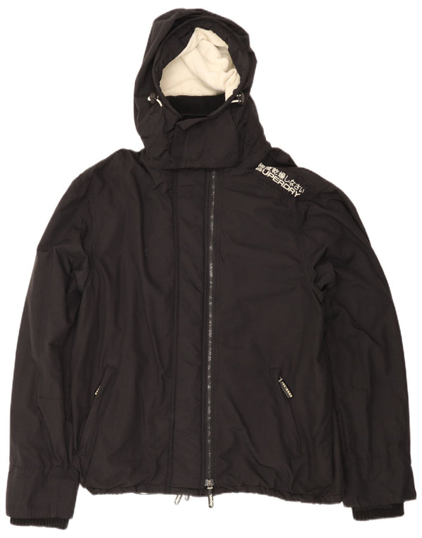 Giacca a vento con cappuccio da donna SUPERDRY The Windcheater UK 20 2XL Nera