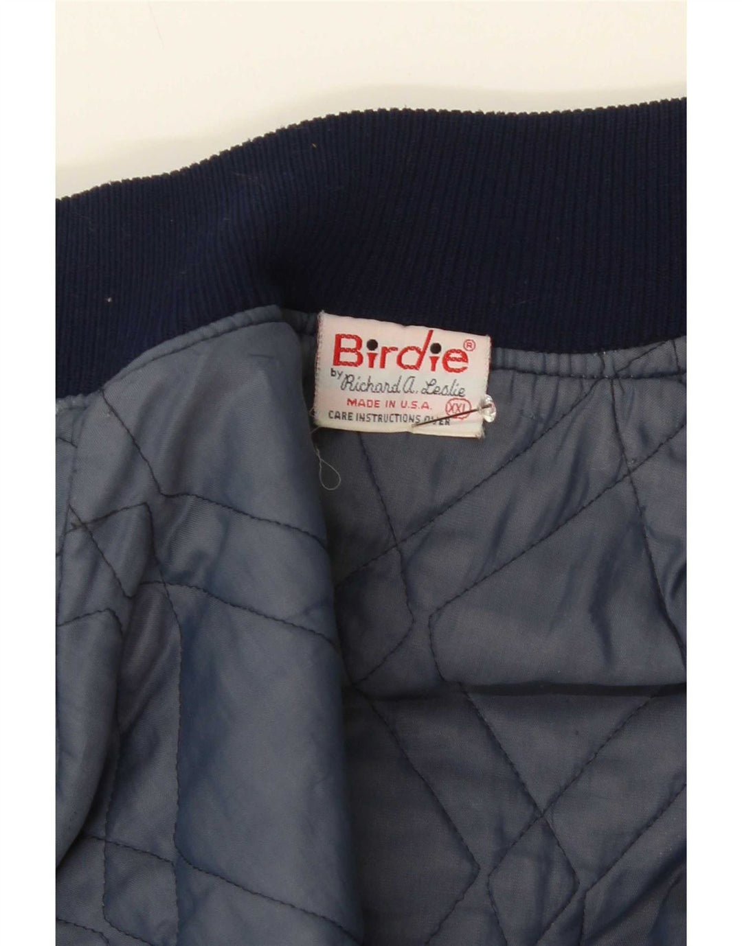 Giacca college grafica da uomo vintage UK 44 2XL Blu