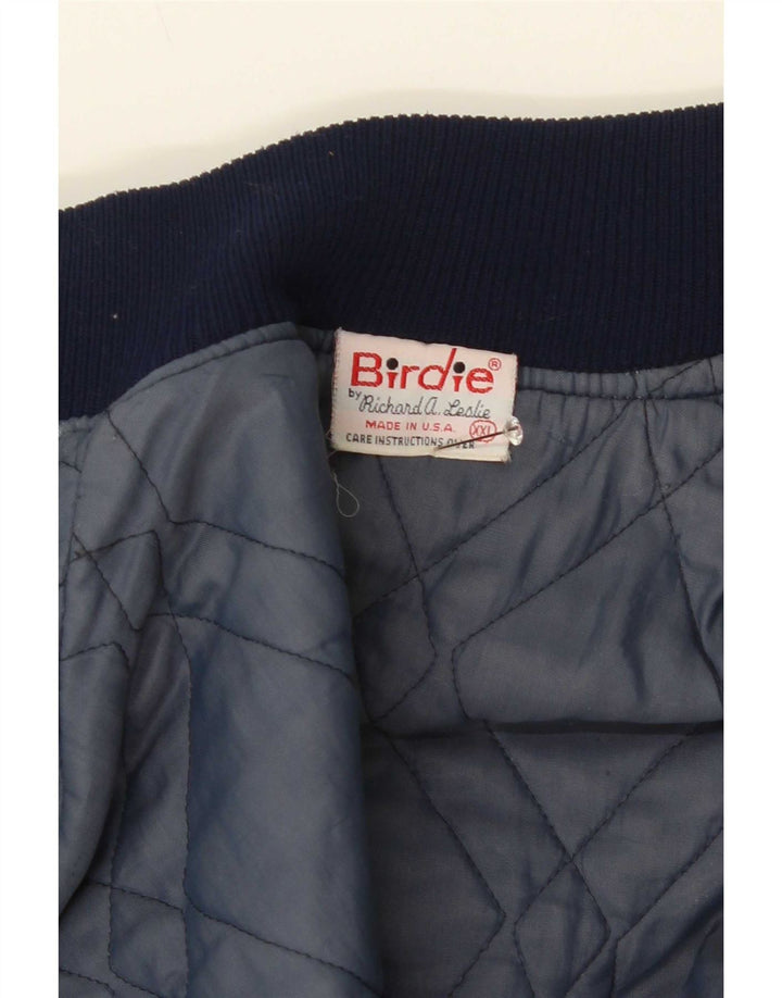 Giacca college grafica da uomo vintage UK 44 2XL Blu