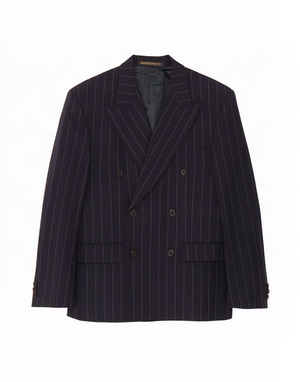 Marks & Spencer Mens St. Michael Blazer Jacket UK 36 Small Navy Blue