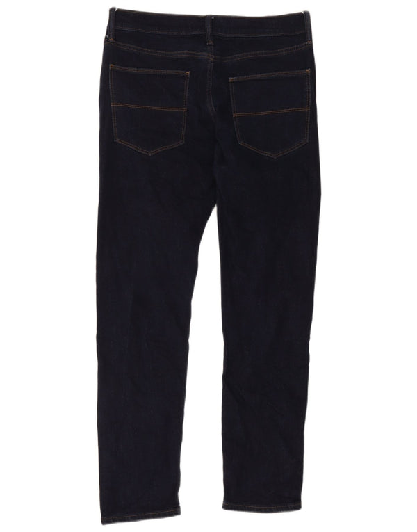 Jeans slim da uomo Marks & Spencer W30 L31 cotone blu navy
