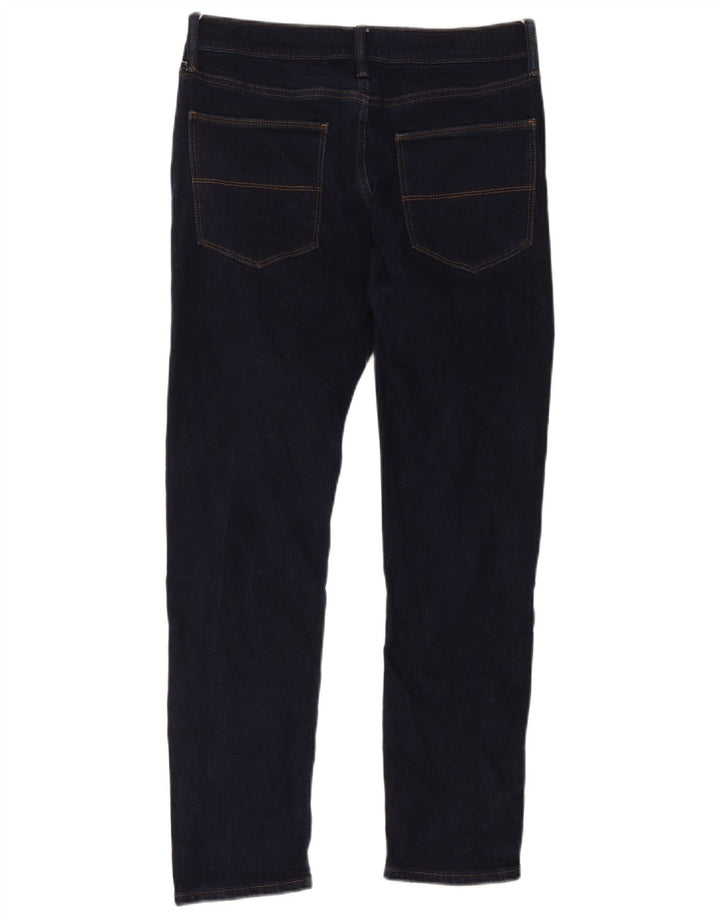 Jeans slim da uomo Marks & Spencer W30 L31 cotone blu navy