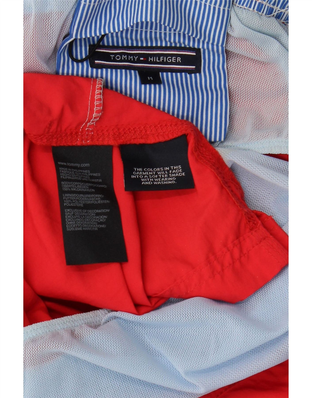TOMMY HILFIGER Pantaloncini da bagno da uomo Nylon rosso medio