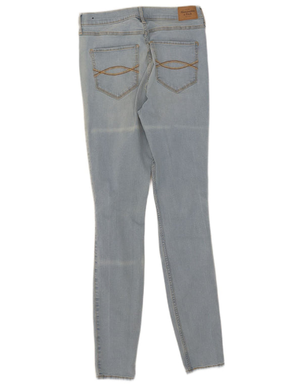 Jeans super skinny da donna Abercrombie & Fitch a vita alta W27 L31 cotone blu