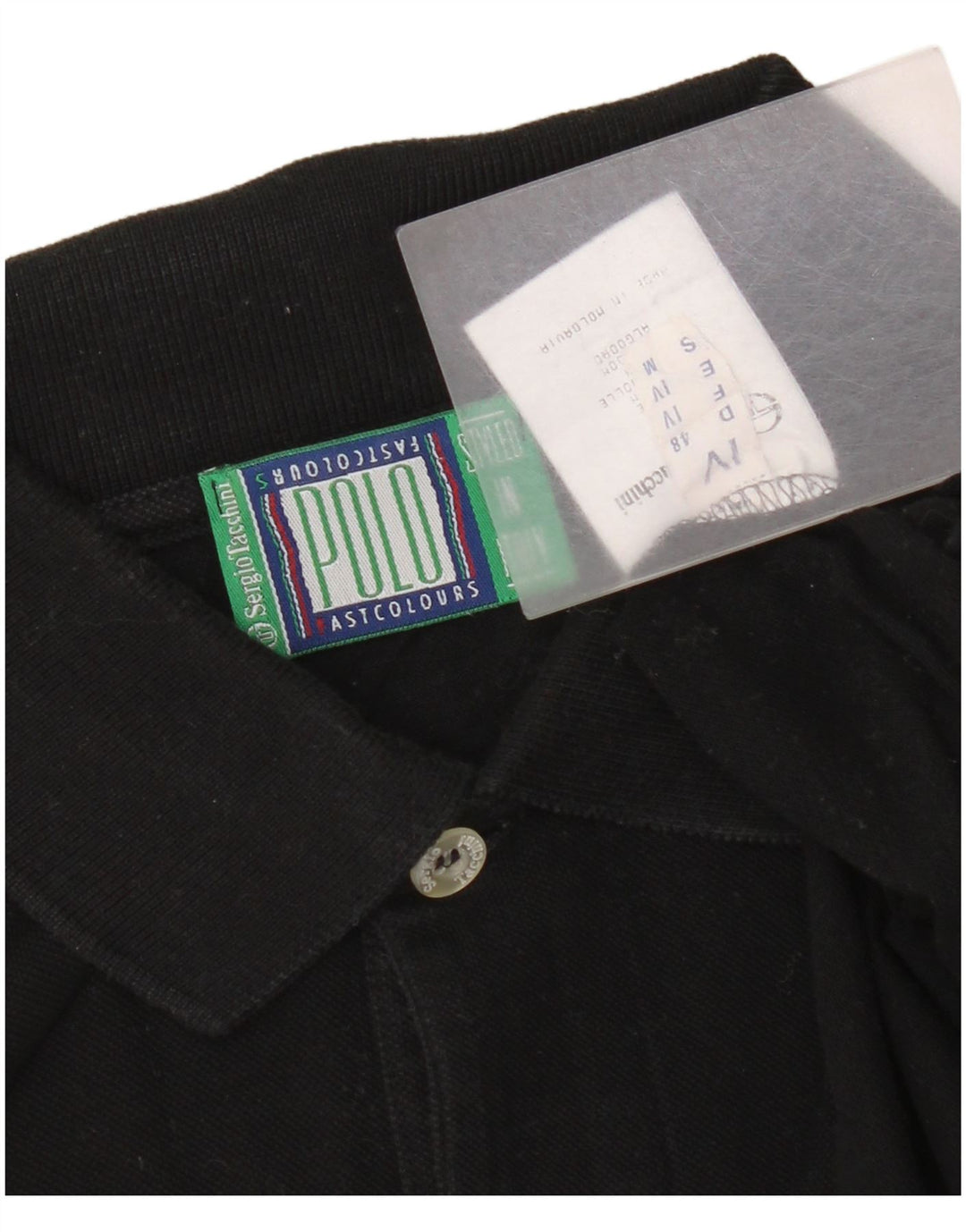 Polo Uomo Sergio Tacchini IT 48 Medium Nero Cotone